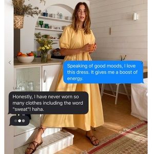 NWOT Mango Poplin Puffed Sleeve Dress, XS/S